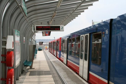 Docklands Light Railway station at station