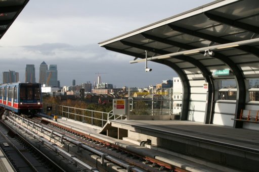 Docklands Light Railway station at Pontoon Dock