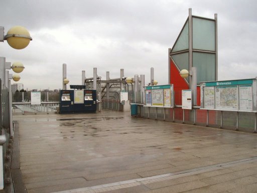 Docklands Light Railway station at Prince Regent