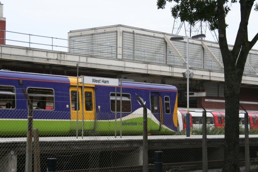 Docklands Light Railway station at West Ham