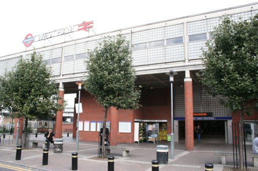 Docklands Light Railway station at West Ham