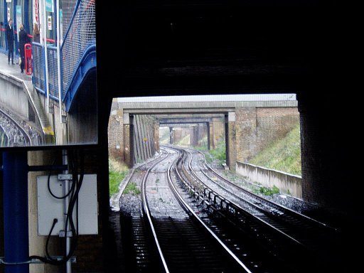 Docklands Light Railway Stratford route at All Saints