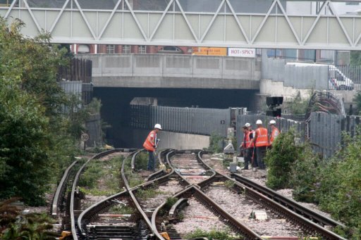 Docklands Light Railway Stratford International route at Stratford Low Level
