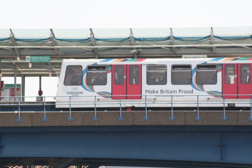 Docklands Light Railway unit 06 at West India Quay