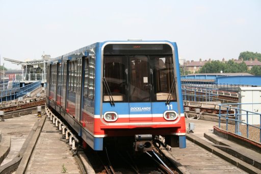 Docklands Light Railway unit 11 at Canary Wharf