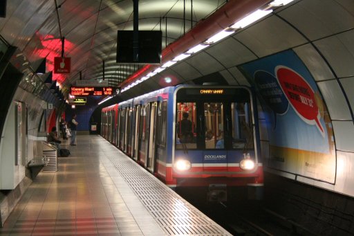 Docklands Light Railway unit 14 at Bank station