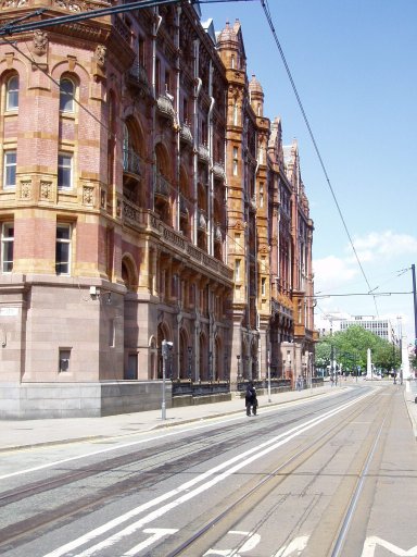 Metrolink City route at Lower Mosley Street