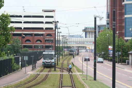 Metrolink eccles route at Harbour City