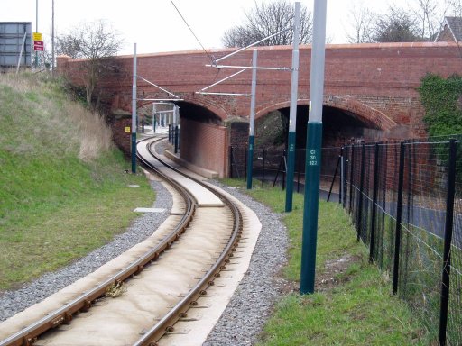 Nottingham Express Transit Line One at near Cinderhill
