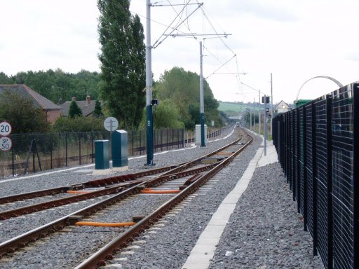 Nottingham Express Transit Line One at Hucknall