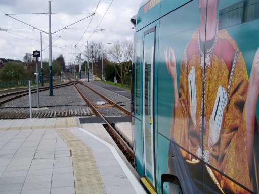 Nottingham Express Transit Line One at Highbury Vale stop