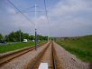 Sheffield Supertram: Looking along Eckington Way reserved track