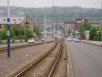 Sheffield Supertram: A61 central reservation. This is looking towards Middlewood/Malin Bridge
