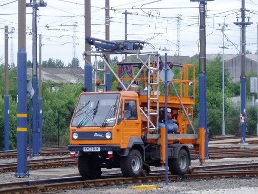 Sheffield Supertram ancillary vehicle at Nunnery depot