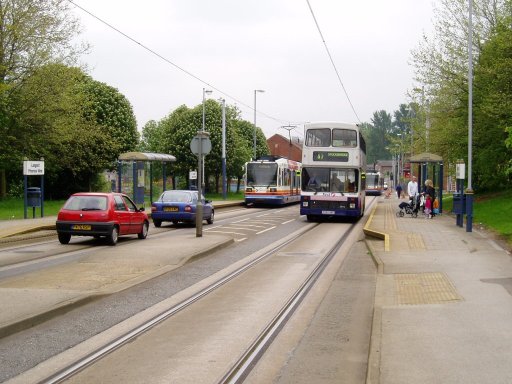 Sheffield Supertram tram stop at Langsett/Primrose View