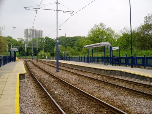 Sheffield Supertram tram stop at Park Grange Croft