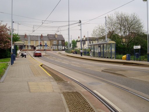 Sheffield Supertram tram stop at Spring Lane