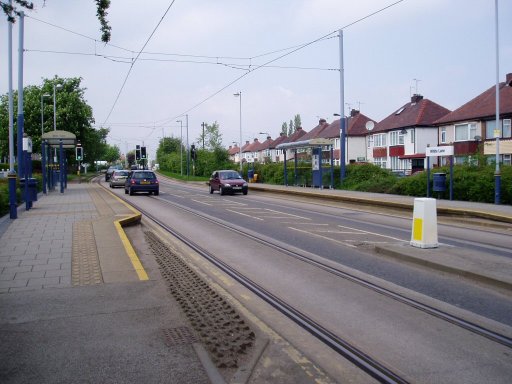 Sheffield Supertram tram stop at White Lane