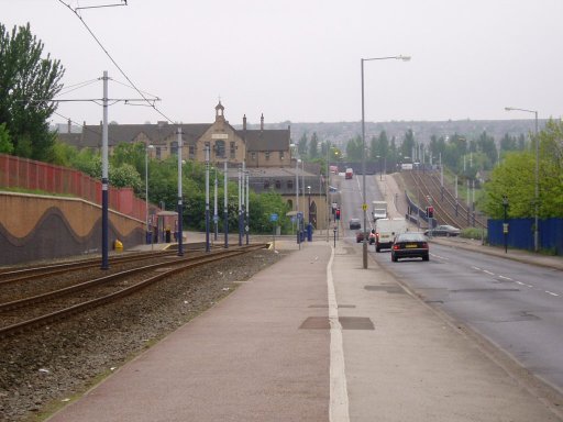 Sheffield Supertram Route at near Woodbourn Road