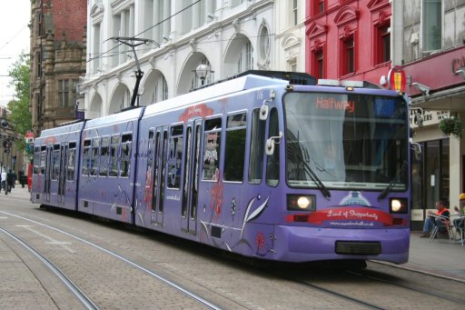 Sheffield Supertram tram 116 at High Street