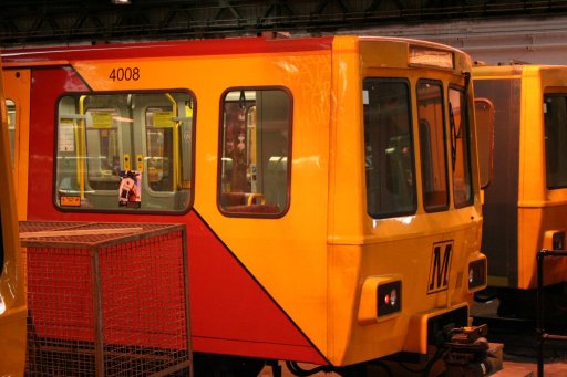 Tyne and Wear Metro unit 4008 at Gosforth depot