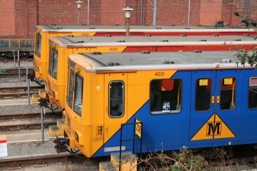 Tyne and Wear Metro unit 4031 at Gosforth depot