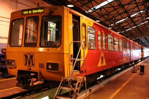 Tyne and Wear Metro unit 4068 at Gosforth depot