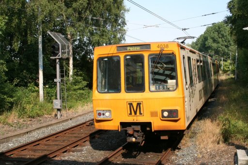 Tyne and Wear Metro unit 4038 at Benton