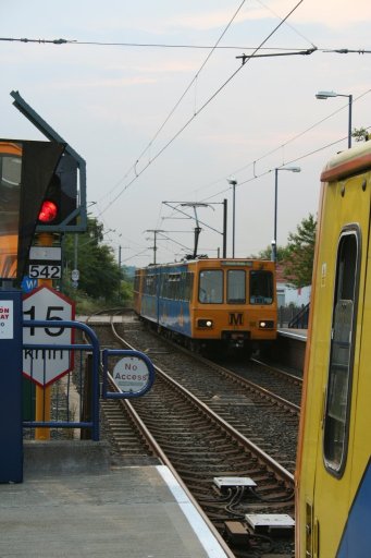 Tyne and Wear Metro unit 4066 at Bank Foot station