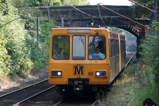 Tyne and Wear Metro unit 4070 at South Gosforth