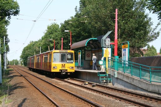 Tyne and Wear Metro unit 4074 at Fawdon station