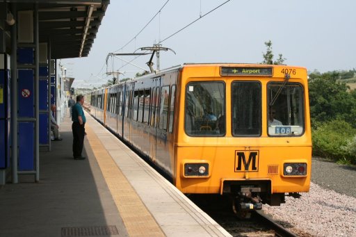 Tyne and Wear Metro unit 4076 at South Hylton station