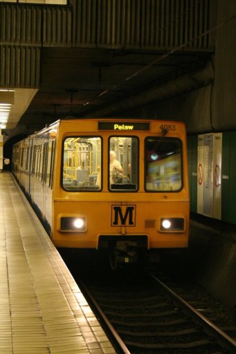 Tyne and Wear Metro unit 4083 at St. James