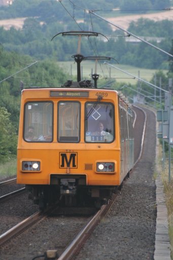 Tyne and Wear Metro unit 4089 at Callerton Parkway