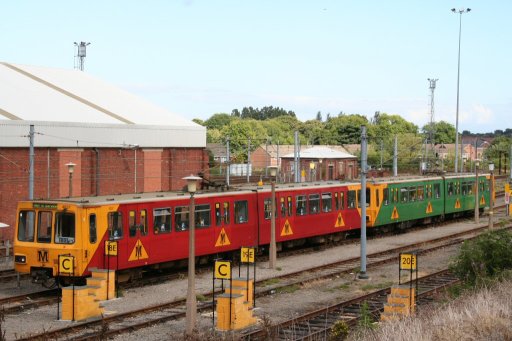 Tyne and Wear Metro unit Gosforth depot at Gosforth depot