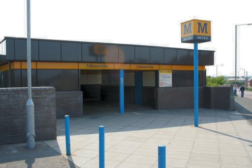 Tyne and Wear Metro station at Palmersville