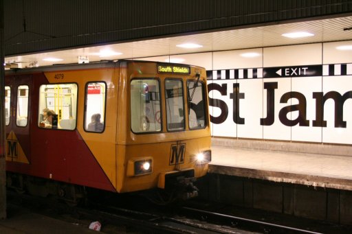Tyne and Wear Metro station at St. James