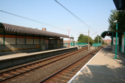 Tyne and Wear Metro station at Wansbeck Road