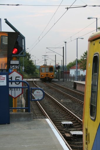 Tyne and Wear Metro Airport route at Bank Foot station