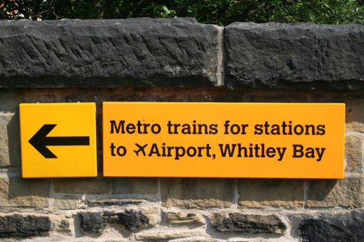 Tyne and Wear Metro sign at Ilford Road station