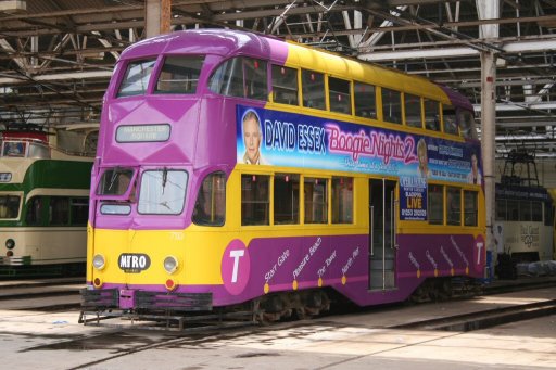 Blackpool Tramway tram 710 at Rigby Road depot