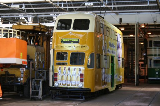 Blackpool Tramway tram 711 at Rigby Road depot