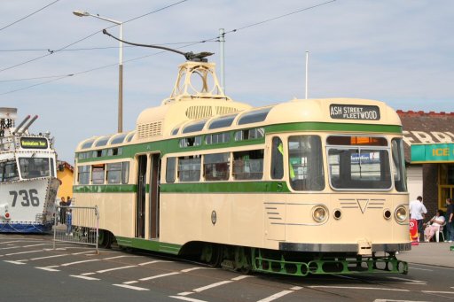 Blackpool Tramway tram 304 at Fleetwood Ferry