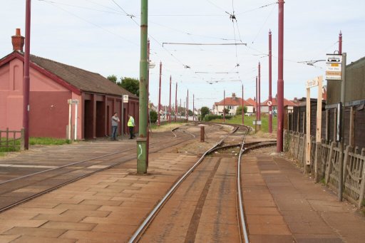 Blackpool Tramway tram stop at Thornton Gate