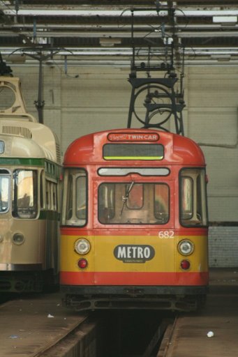 Blackpool Tramway tram 282 at Rigby Road depot