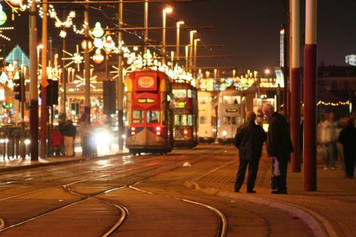 Blackpool Tramway tram illuminations at North Pier
