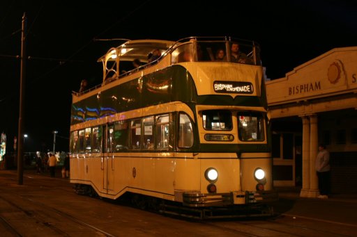 Blackpool Tramway tram 706 at Bispham stop