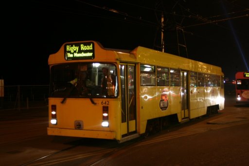 Blackpool Tramway tram 642 at Manchester Square
