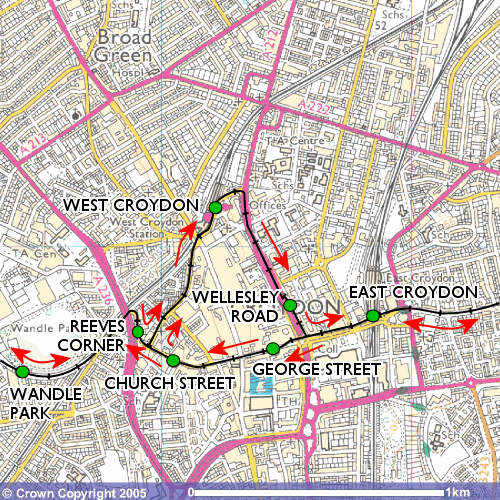 city centre OS map