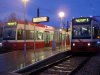 thumbnail picture of Croydon Tramlink tram night at New Addington stop